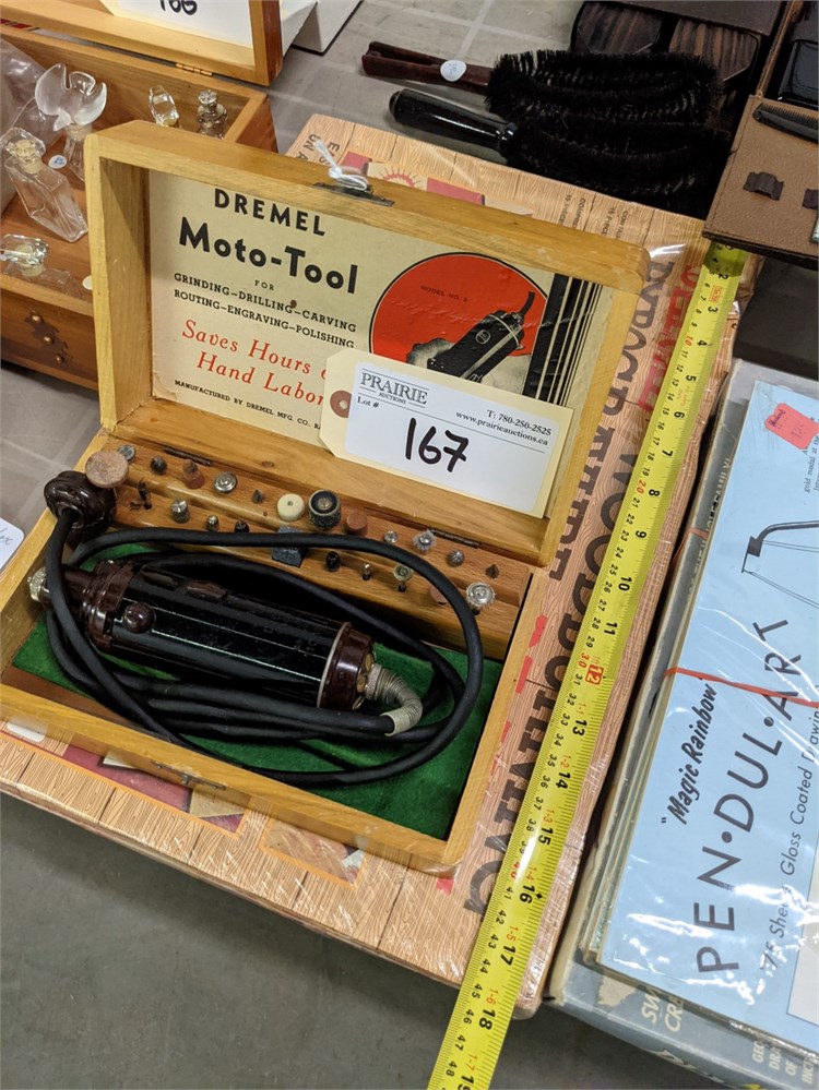 Prairie Auction Services Lot 167 Vintage Dremel and wood burning