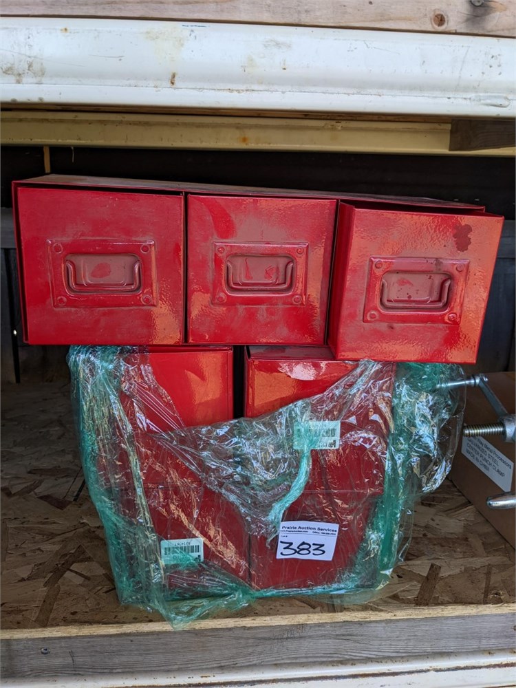 Prairie Auction Services Lot 383 Princess auto 3 bay storage bins